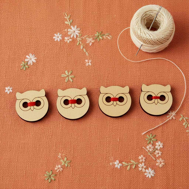 50 Pieces Natural Wooden Buttons for Clothes | Eco-Friendly Sewing Buttons for Shirts, Kurtas, Kurtis, Crafts &amp; DIY Projects (WiseOwl-2-Hole-Btn-50)