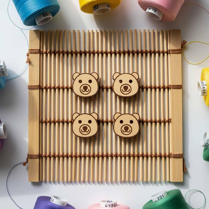 50 Pieces Wooden Cow Shape Buttons for Clothes | Natural Cow Design Sewing Buttons | Ideal for Kurtas, Kids Wear, Craft, Embroidery &amp; DIY Projects (Design_7)