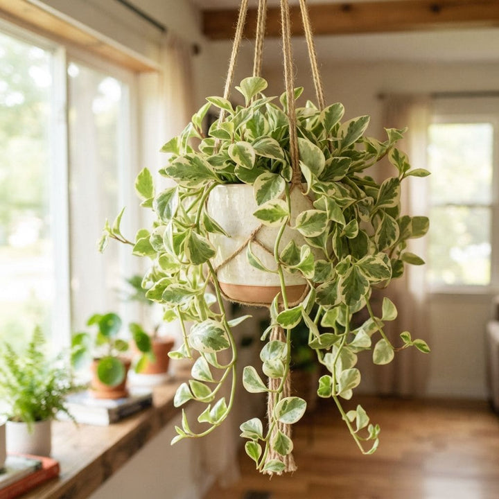 Peperomia Scandens (Variegata) Live Plant | Cupid Peperomia | Succulent Plant | Houseplant | Native Plant | 1 Healthy Live Plant with Pot
