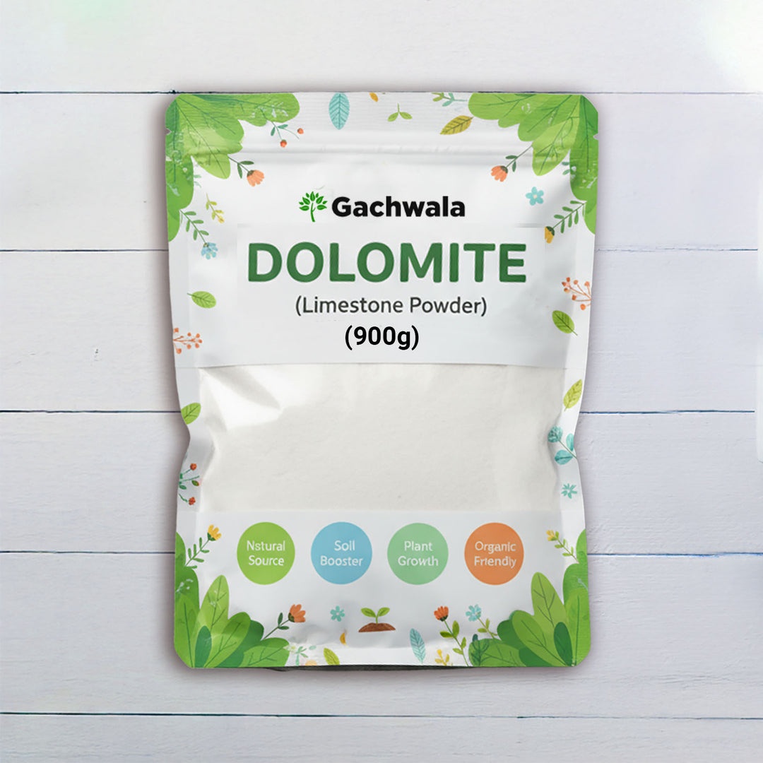 Natural Dolomite Powder 900gm | Limestone Powder for Plants | Calcium &amp; Magnesium for Soil Health &amp; pH Balance | Home, Indoor &amp; Outdoor Gardening