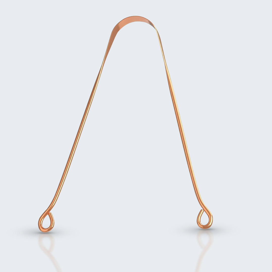 Pure Copper Tongue Cleaner for Adults – Fresh Breath &amp; Oral Hygiene Tool for Bacteria Removal and Improved Taste Sense