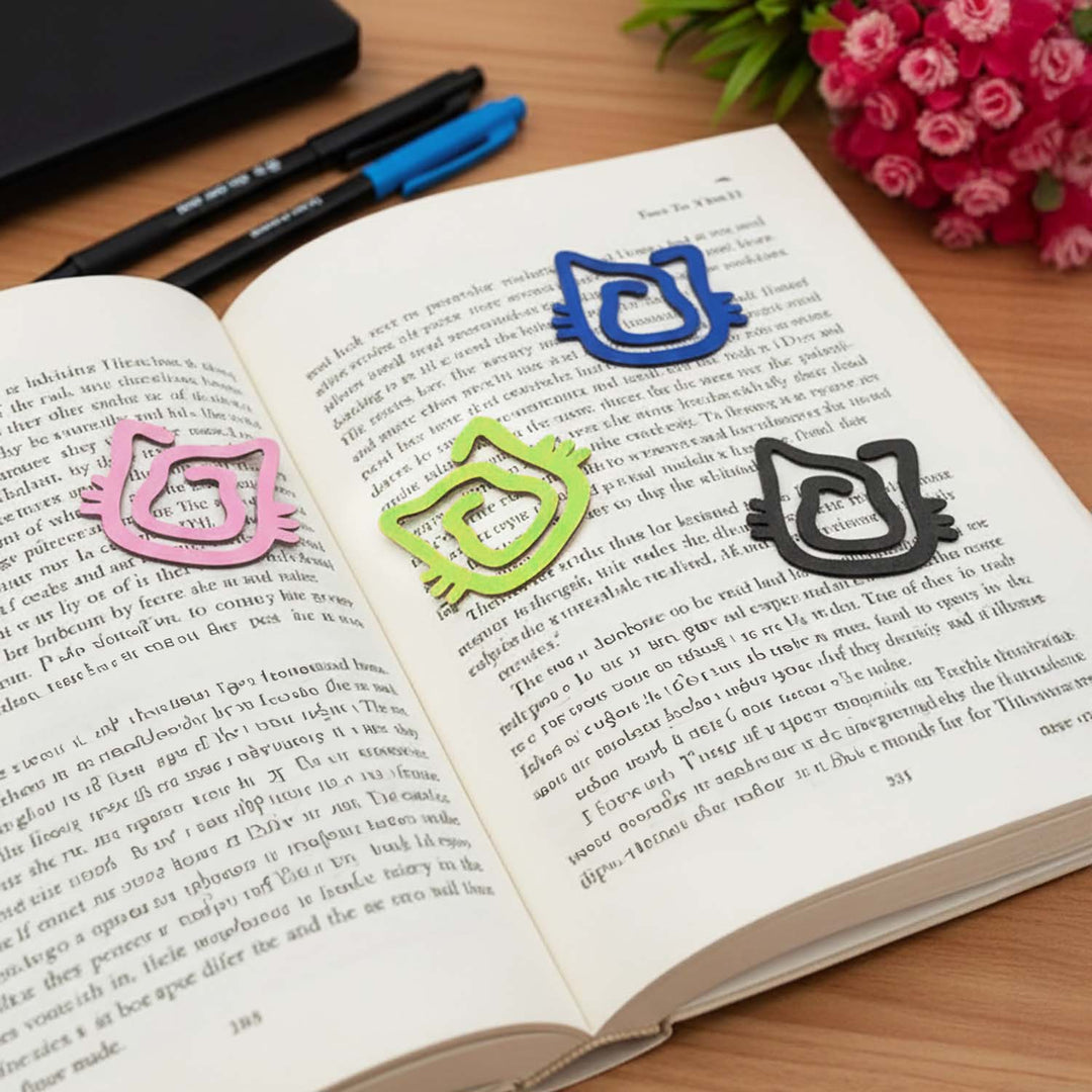 Cute Animal Bookmarks Set of 6 | Adorable Animal Themed Page Markers with Lovely Quotes | Creative Animal Bookmark for Books &amp; Novels | Perfect Gift for Book Lovers, Readers &amp; Kids