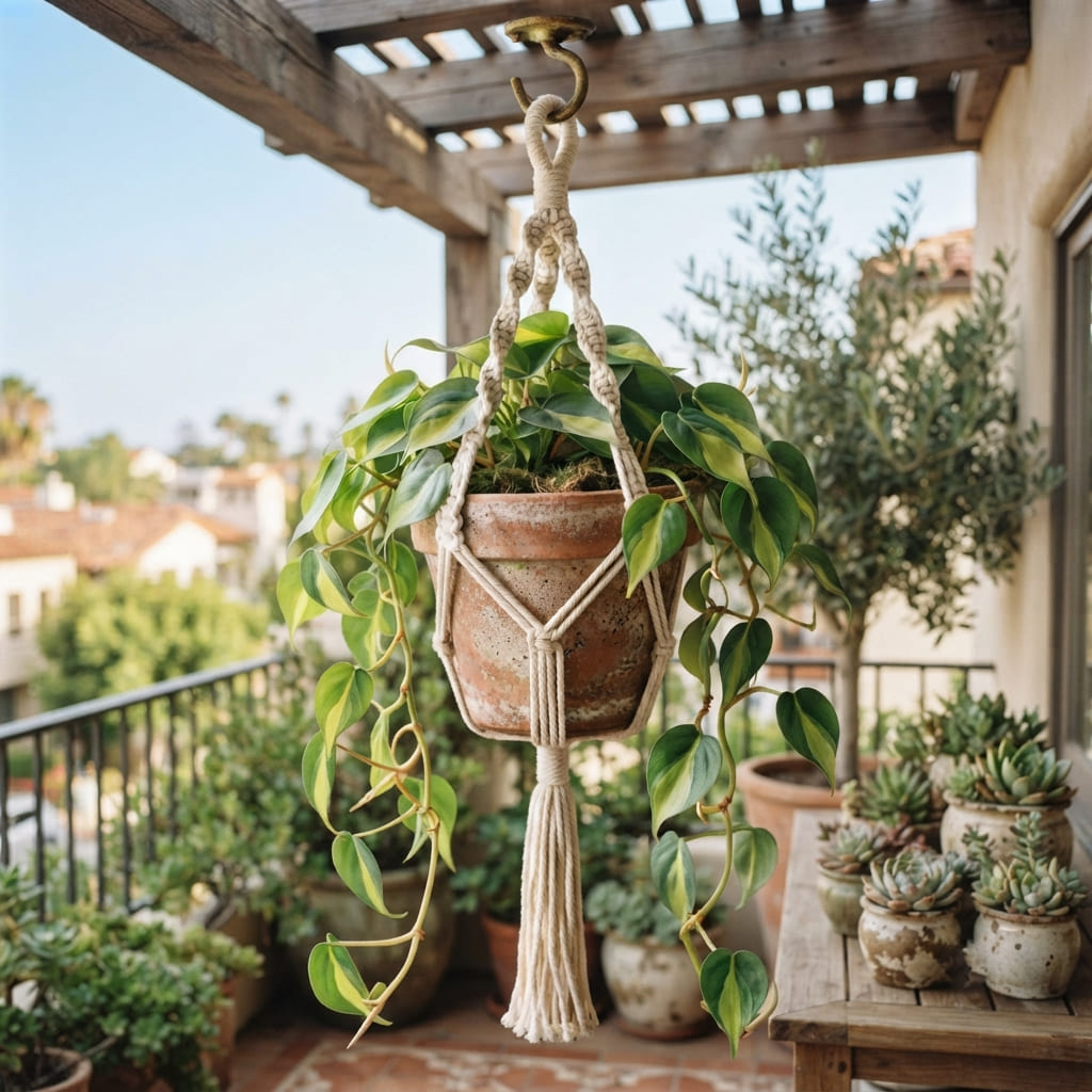 Philodendron Brasil | Brasil Money Plant | Hanging Plant | Decor Plant for Indoor and Garden | Luck Bringing Table Plant | 1 Healthy Live Plant with Pot