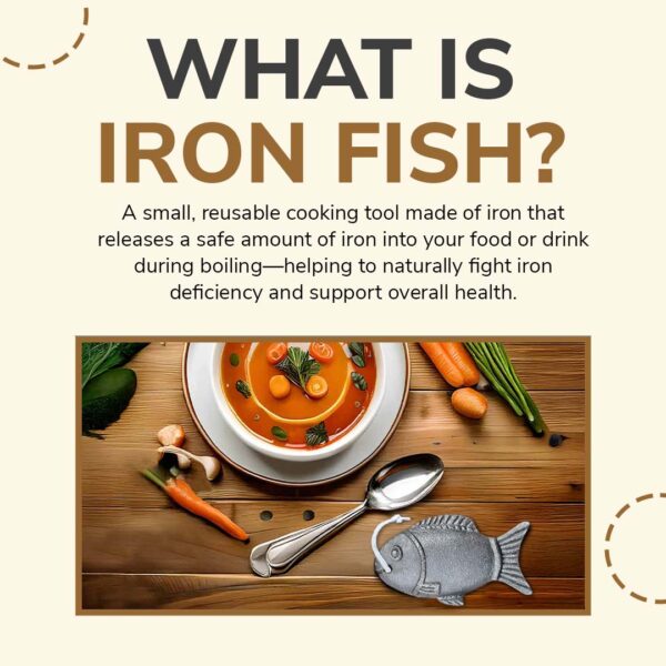 Iron Fish – Eco-Friendly Cooking Iron – Naturally Enrich Your Meals with Gentle Iron Infusion – Food-Safe &amp; Long-Lasting (5-Year Use)