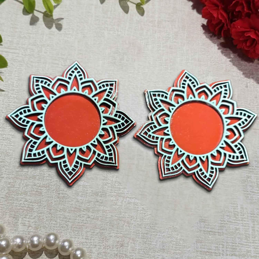 Wooden Floral Tea Light Candle Holders &amp; Diya Stands | Decorative Candle Holders for Diwali, Christmas &amp; Festive Home Decor
