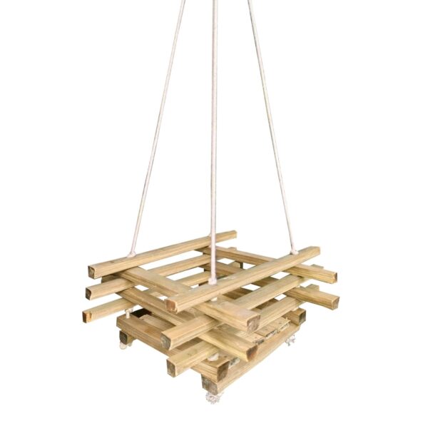 Bamboo Hanging Garden Planter (B20) – Handwoven Plant Basket for Indoor &amp; Outdoor Use | Eco-Friendly Wall Planter for Home, Balcony &amp; Garden Decor
