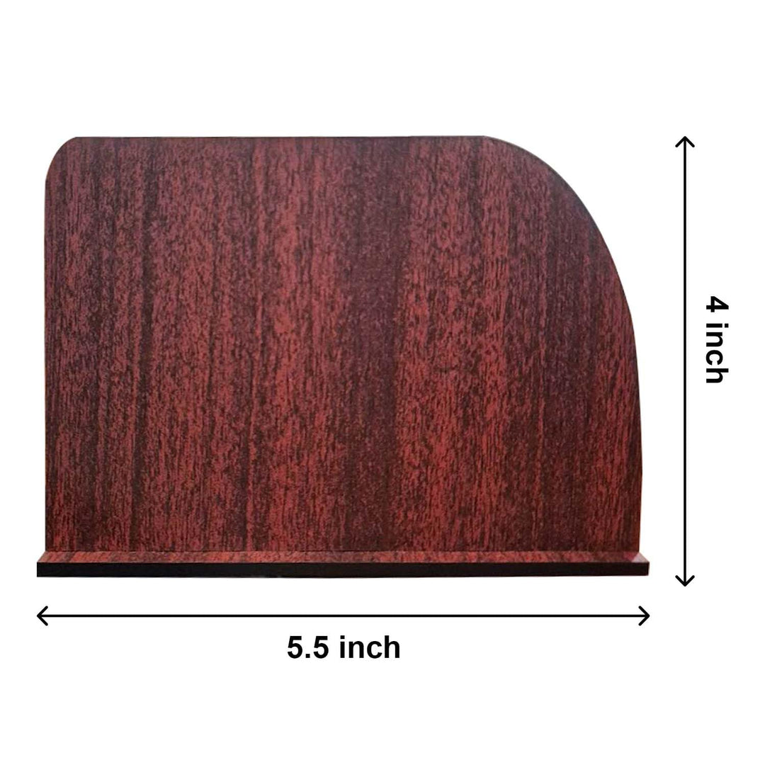 Wooden Tissue Organizer – Compact Napkin Holder for Dining Table, Kitchen Counters &amp; Workspaces | Durable Wood Stand for Everyday Use (Approx Size: 5.5 x 4 x 2.3 Inch)