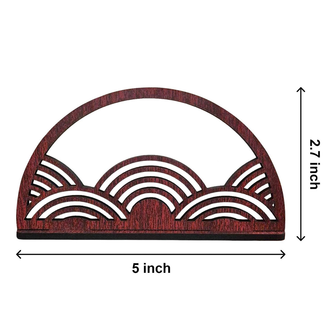 Wooden Napkin Holder – Compact Tissue Holder for Dining Table, Kitchen &amp; Office | Natural Wood Tissue Stand Organizer (2.7 x 5 x 2.3 Inch Approx)