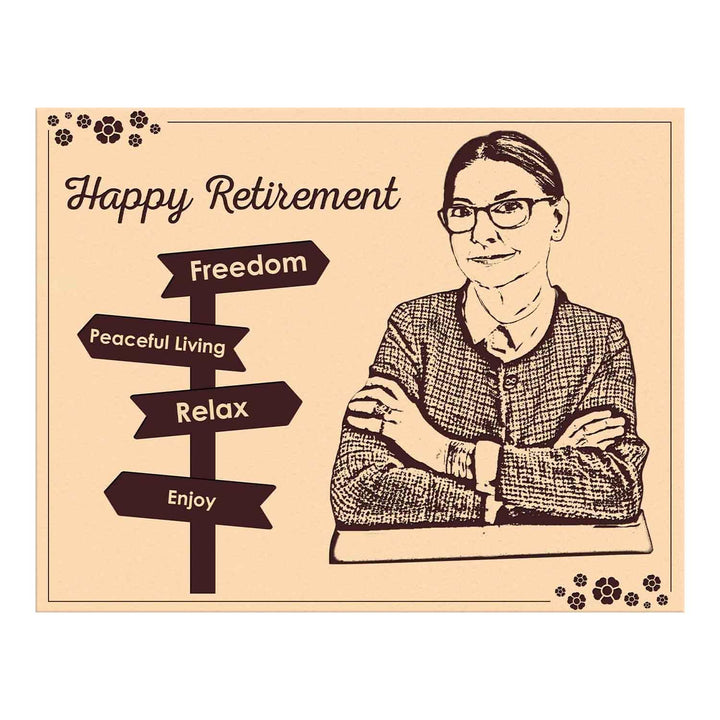 Personalized Wooden Photo Frame | Custom Engraved Memory Frame | Retirement Keepsake Gift for Mother, Boss, Teacher | Farewell Present | Unique Wooden Picture Frame