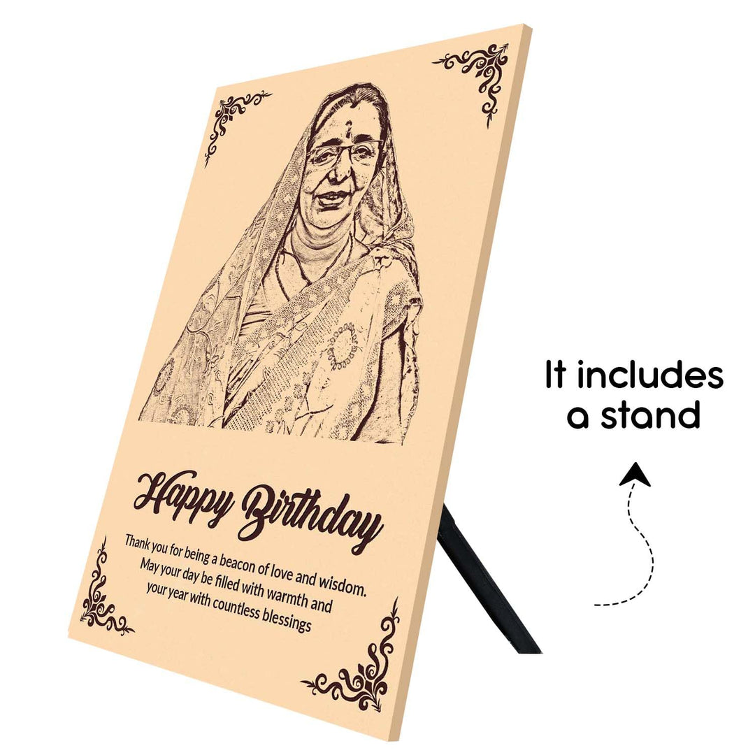 কাস্টম খোদাই করা কাঠের ছবির ফ্রেম - মা, বাবা, জন্মদিন এবং বিশেষ অনুষ্ঠানের জন্য ব্যক্তিগতকৃত কাঠের ফ্রেমের উপহার