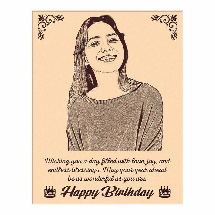 Customised Engraved Wooden Photo Frame – Personalized Wooden Photo Frame for Birthdays, Special Occasions &amp;amp; Unique Gifts – Custom Wooden Frame Online