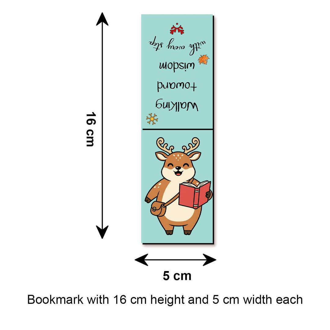 Cute Animal Bookmarks Set of 6 | Adorable Page Markers with Lovely Quotes | Creative Animal Bookmark for Books &amp; Novels | Perfect Gift for Book Lovers, Readers &amp; Kids