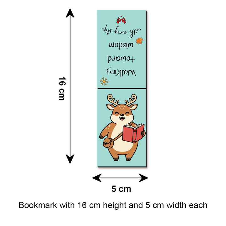Cute Animal Bookmarks Set of 6 | Adorable Page Markers with Lovely Quotes | Creative Animal Bookmark for Books &amp; Novels | Perfect Gift for Book Lovers, Readers &amp; Kids