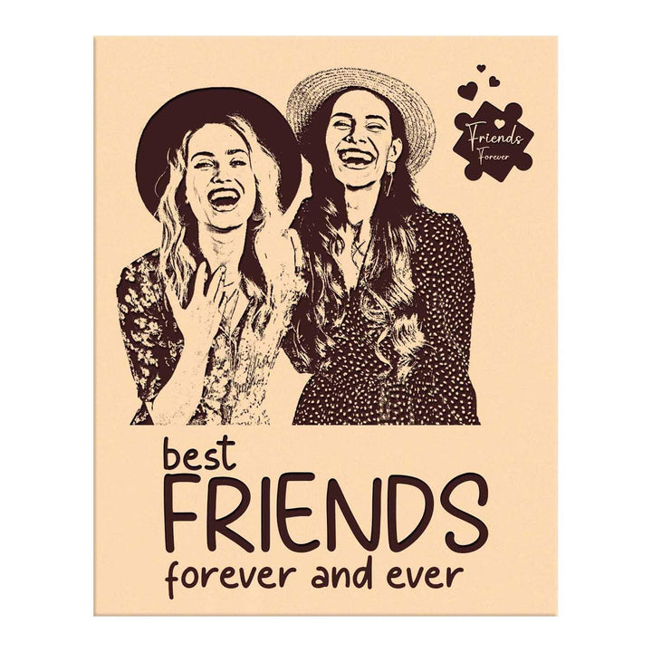 Personalized Engraved Wooden Photo Frame | Customized Photo Frame Gift for Best Friend | Unique Wooden Frame Keepsake