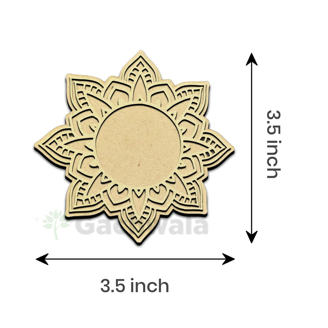 3D Wooden Floral Handicraft Tea Light Candle Holders | Decorative Set for Diwali, Christmas &amp; Festive Home Décor | Handcrafted 3D Tea Light Holders for Living Room &amp; Table Decoration (Style 3)