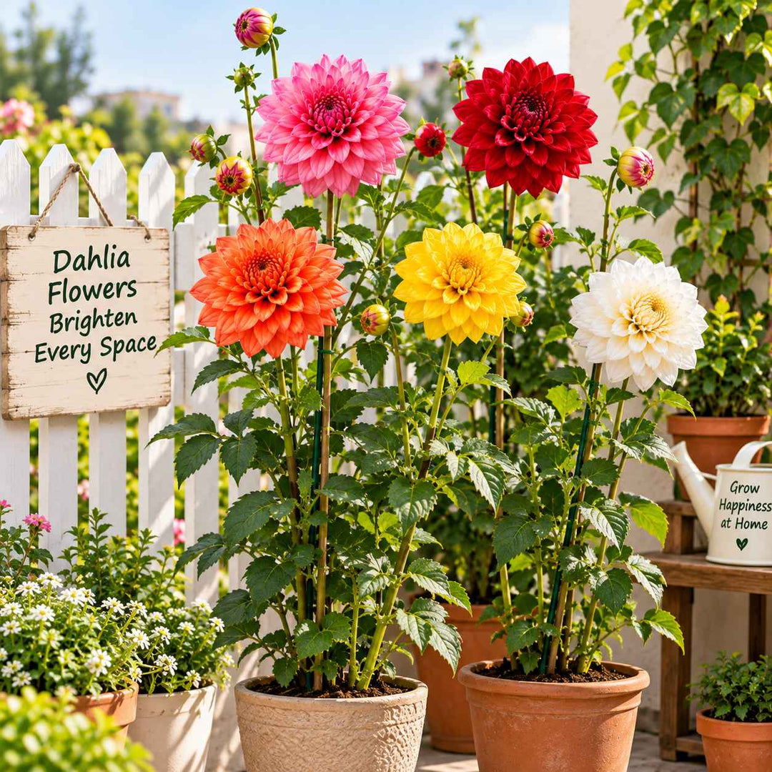 Dahlia Seeds – 50 Seeds for Growing Colourful Dahlia Flowers at Home, Pots, Balcony &amp; Garden