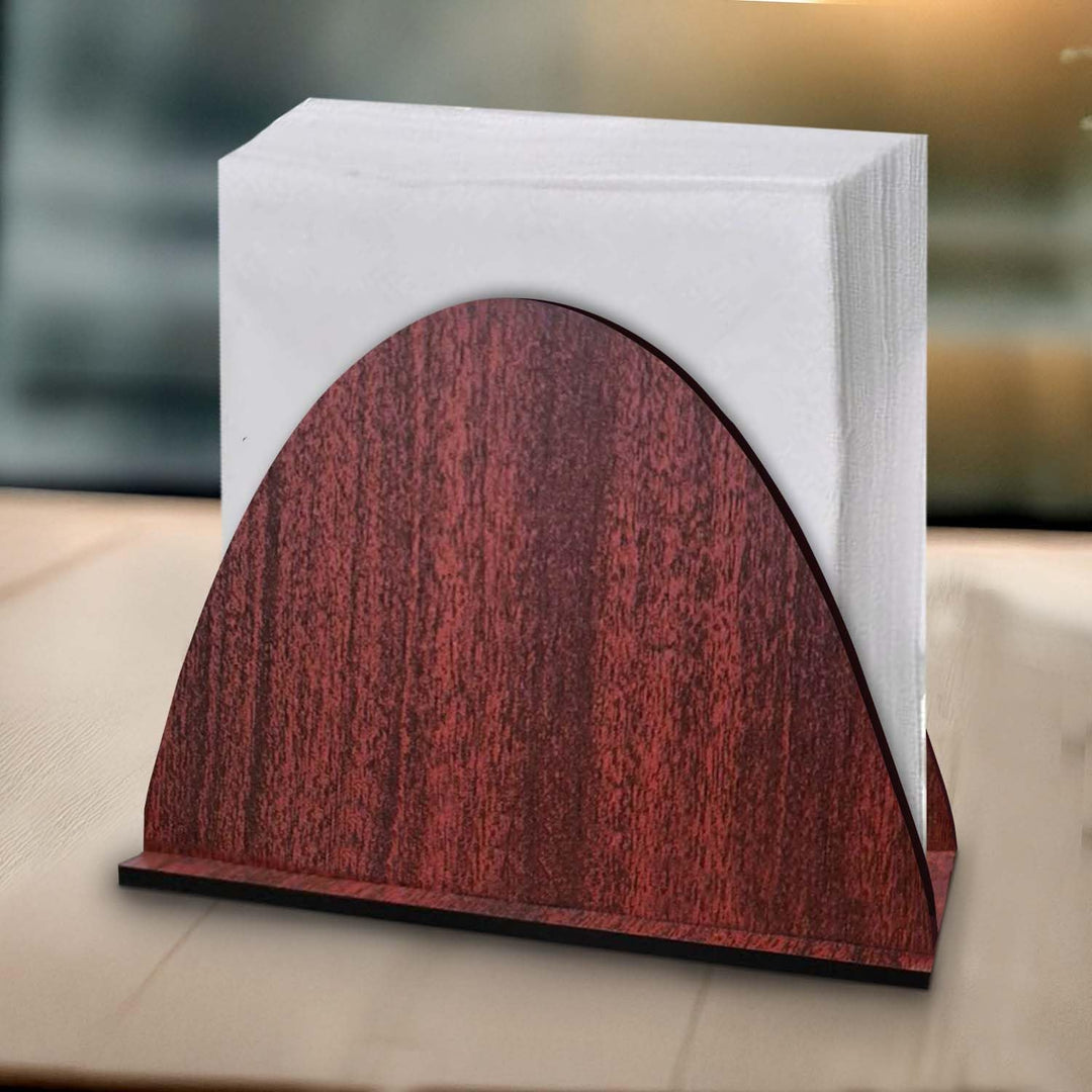 Wooden Tabletop Tissue Holder – Compact Napkin Organizer for Kitchen, Dining Room &amp; Office Spaces | Simple &amp; Functional Wooden Stand (Approx Size: 5.5 x 4 x 2.3 Inch)