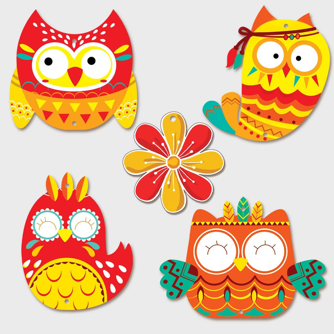 Handcrafted Wooden Owl Wall Hanging for Home &amp; Entrance | Multicolor Decorative Hanging for Living Room, Balcony, Door &amp; Festive Décor (Laxmi Drishti)