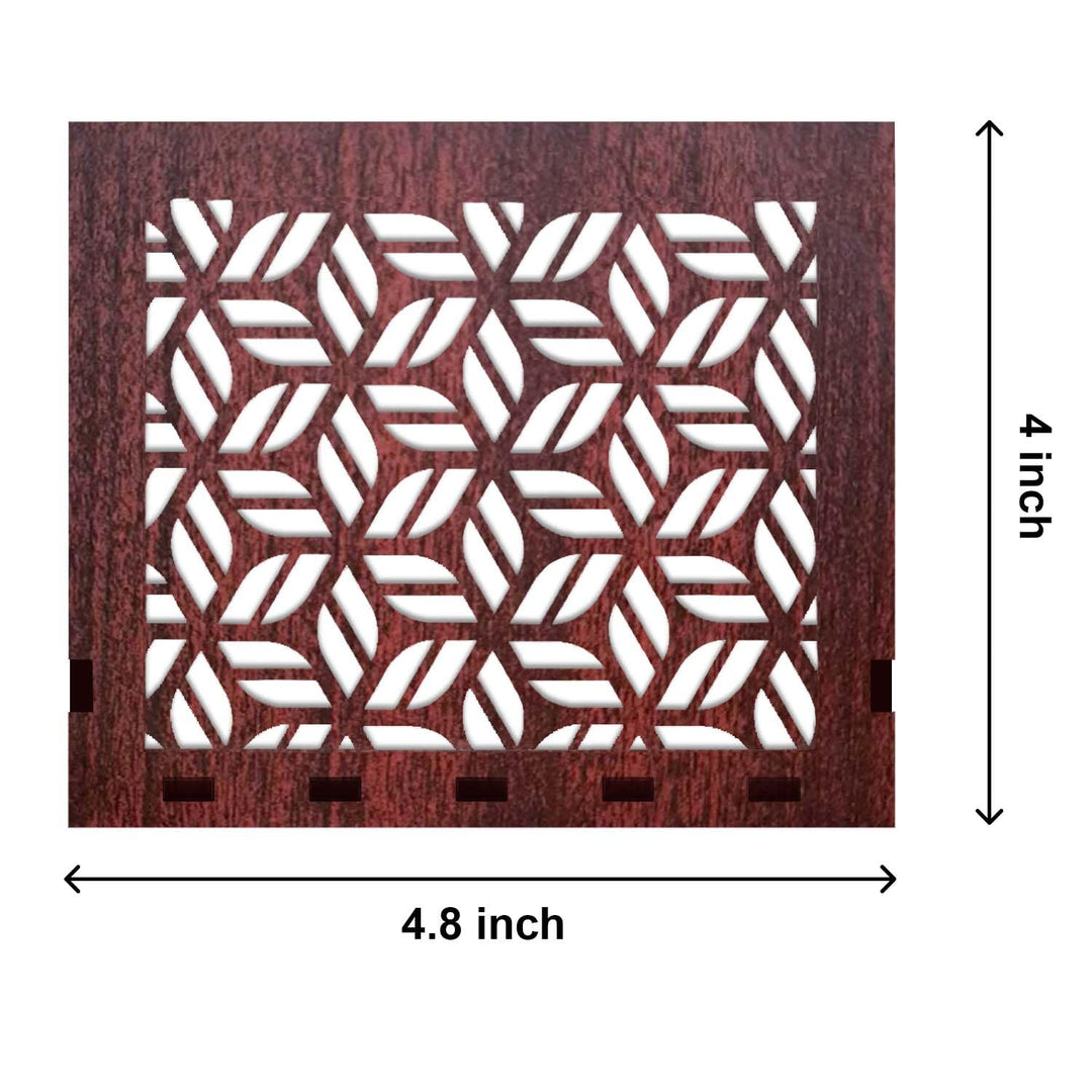 Wooden Napkin Stand for Table – Handcrafted Tissue Holder for Dining Table, Kitchen &amp; Office Use | Sleek Tabletop Tissue Organizer with Open-Slot Design for Easy Access