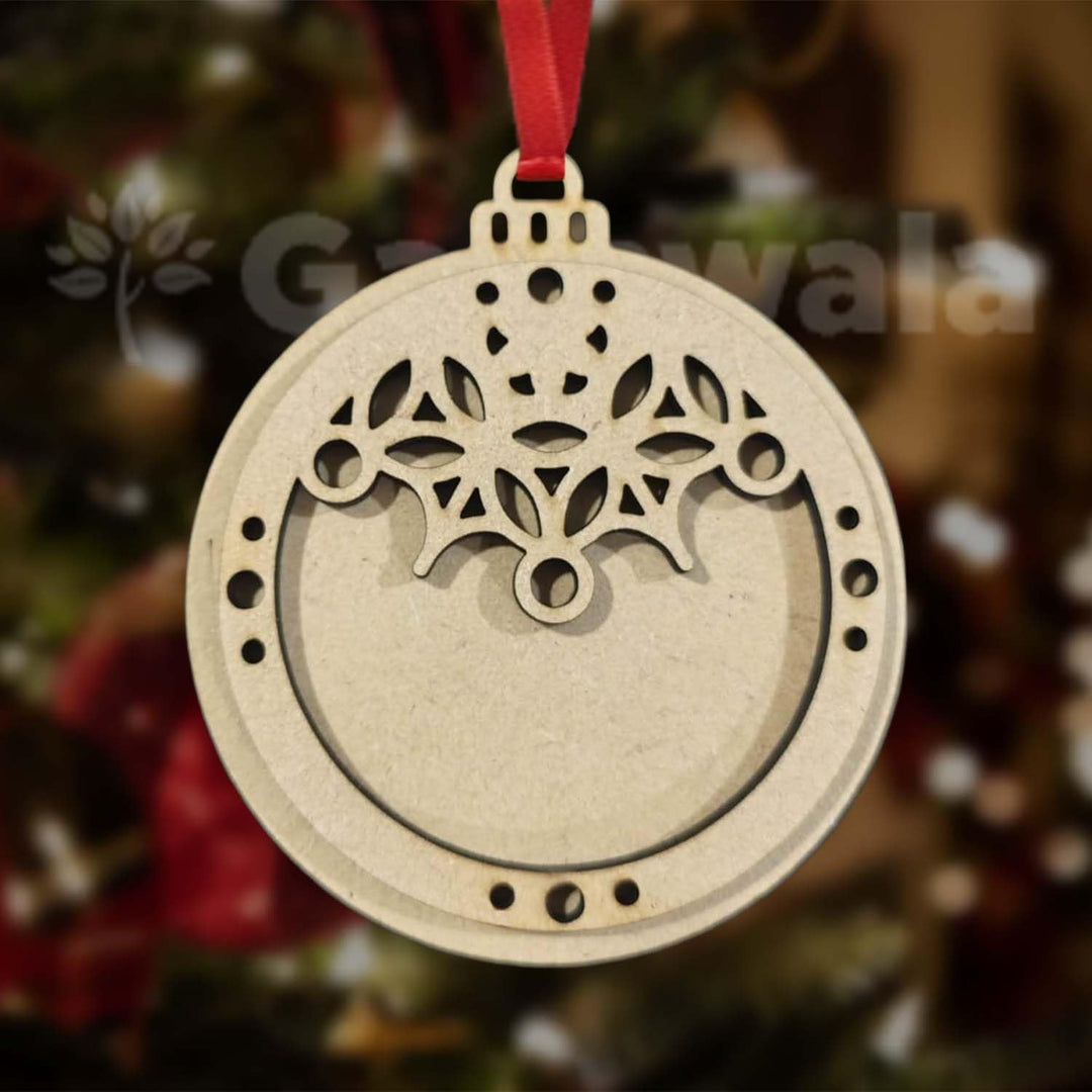 Set of 15 Handicraft Wooden Christmas Craft Kit | DIY Winter Decoration Pieces | Festive Hanging &amp; Tree Ornament Set | Handcrafted Christmas Festival Design for Home &amp; Church Décor