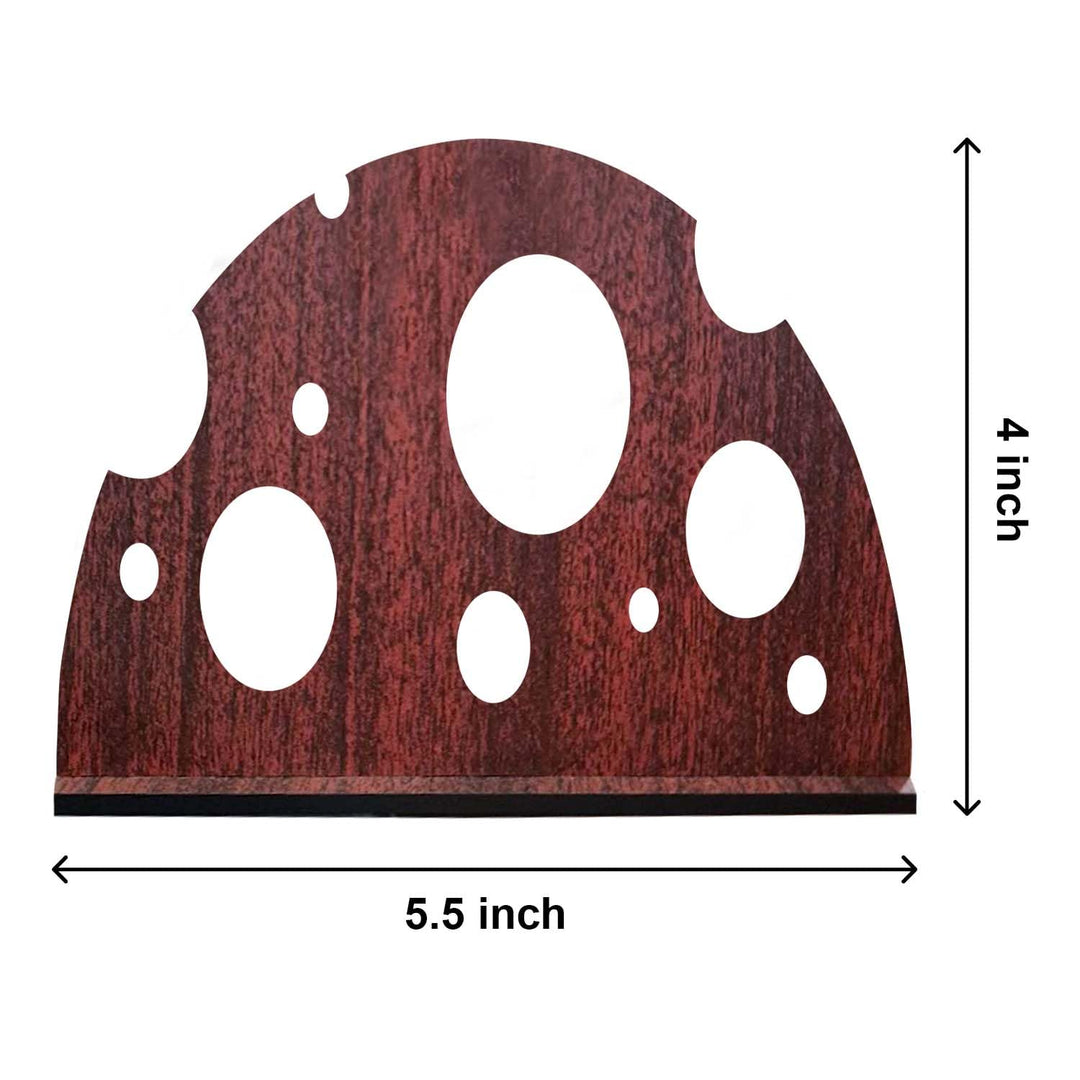 Compact Wooden Tissue Paper Holder – Minimalist Napkin Organizer for Dining Table, Kitchen Counter &amp; Office Desk | Elegant Open Slot with Smooth Finish (Approx Size: 5.5X 4 x 2.3 Inch)