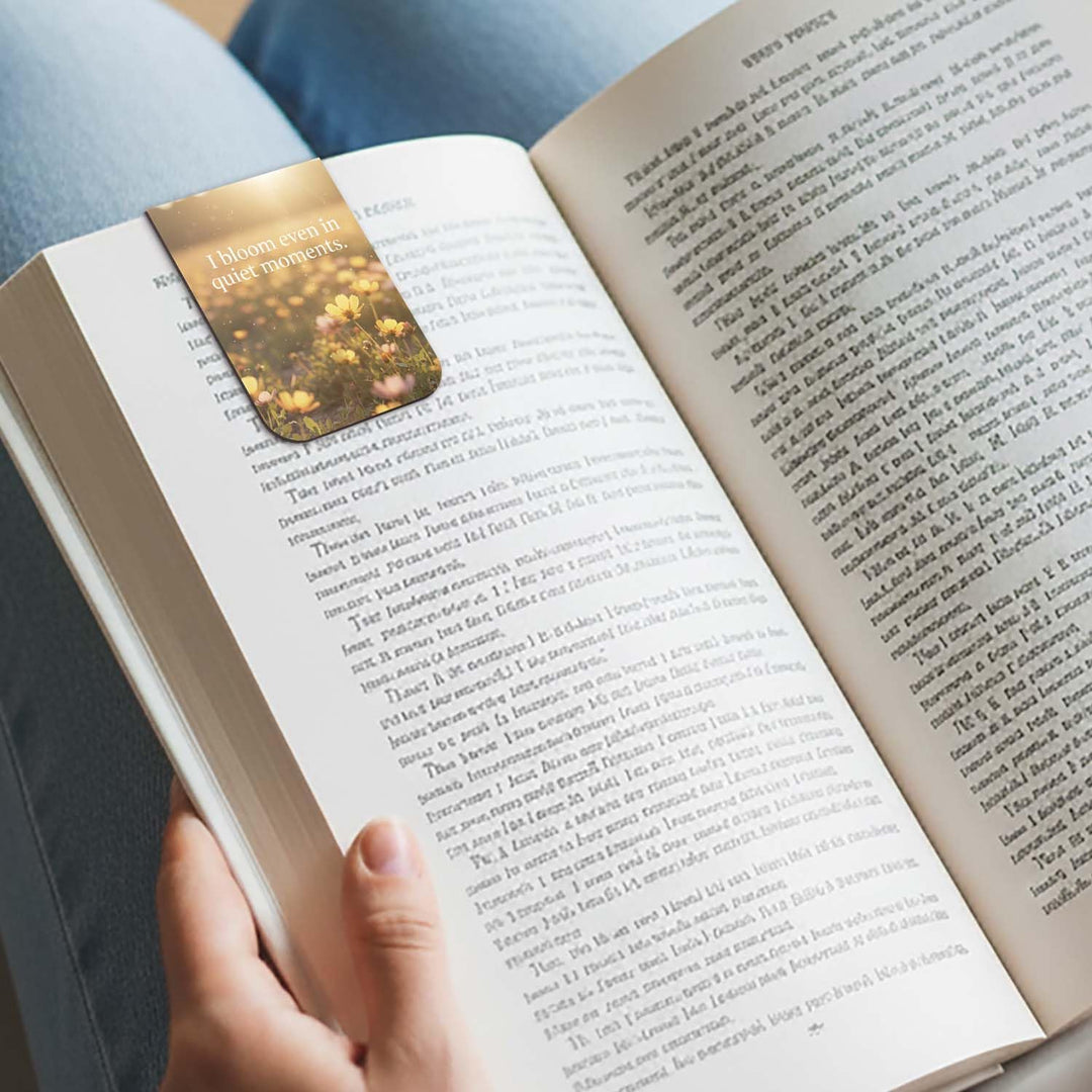 Set of 6 Aesthetic Nature &amp; Inspirational Quote Bookmarks — Premium Rounded-Corner Book Marks for Books, Novels &amp; Journals | Aesthetic Bookmarks &amp; Reading Accessories for Book Lovers