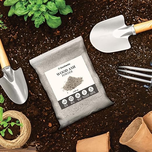 Gachwala Wood Ash for Gardening and Soil Enrichment | 100% Natural Wood Ash Improves Soil Health and Plant Growth | Wood Ash Fertilizer Fine Powder for All Kind of Plants &amp; Vegetables