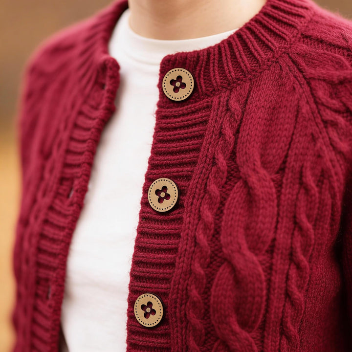 50 Pieces Wooden Buttons for Clothes | Natural Round Wooden Shirt Buttons for Men &amp; Women | Ideal for Kurtas, Kurtis, Sewing, Crafts &amp; Embroidery (Design 1)