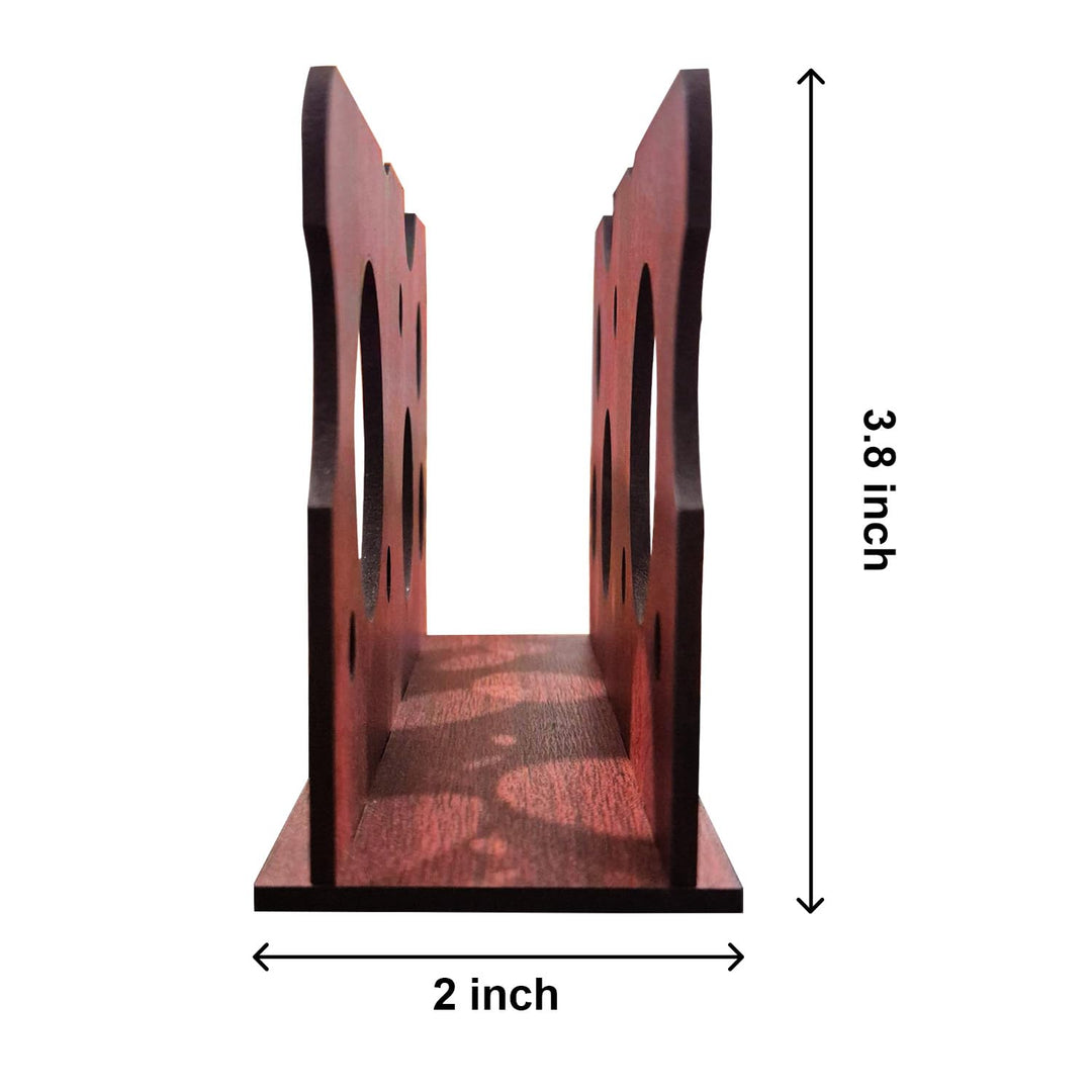 Compact Wooden Tissue Holder – Handcrafted Napkin Organizer for Dining Table &amp; Kitchen (Approx. 5.5 x 3.8 x 2 Inches) – Elegant Natural Wood Tissue Paper Stand