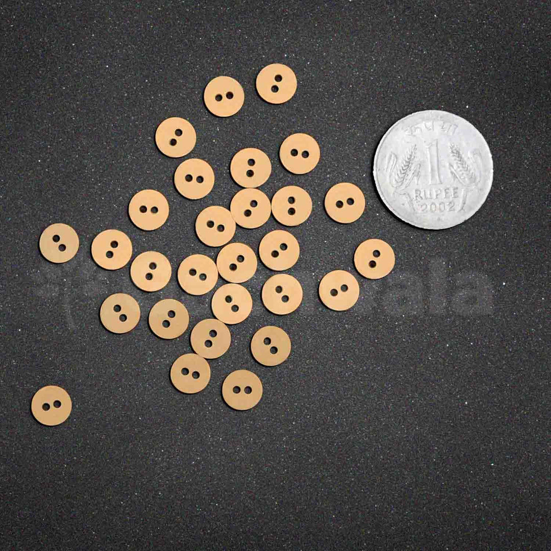 72 Pieces Natural Wooden Circle Buttons for Clothes – Circle 2-Hole Wooden Shirt Buttons for Men &amp; Women | Ideal for Kurtas, Kurtis, Sewing, Crafts, DIY &amp; Embroidery (2 Holes -10 mm)