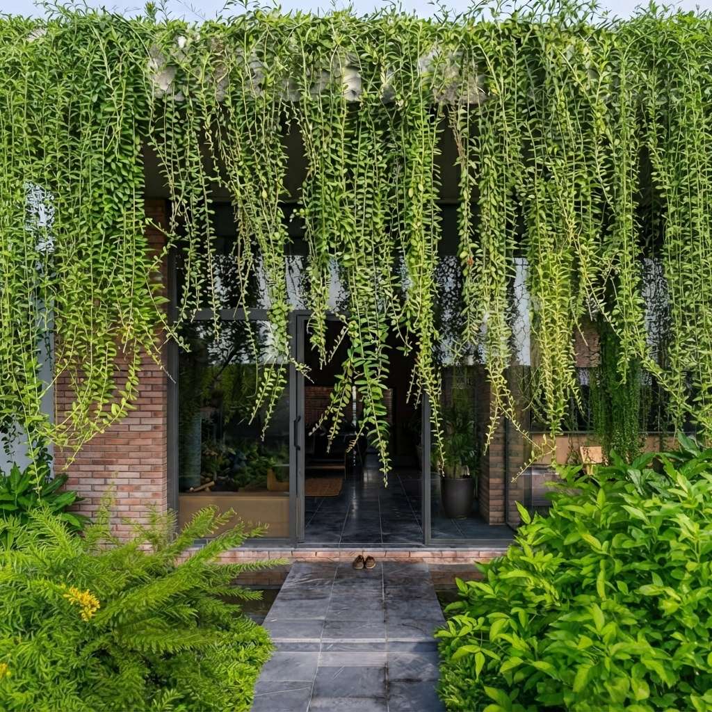 Curtain Creeper Live Plant | Healthy Indoor/Outdoor Climbing Vine | Parda Bel | Vernonia Creeper | Spider Ivy | Climber Plant, Creeper Plant | Evergreen House Plant | Vine Plant For Decoration