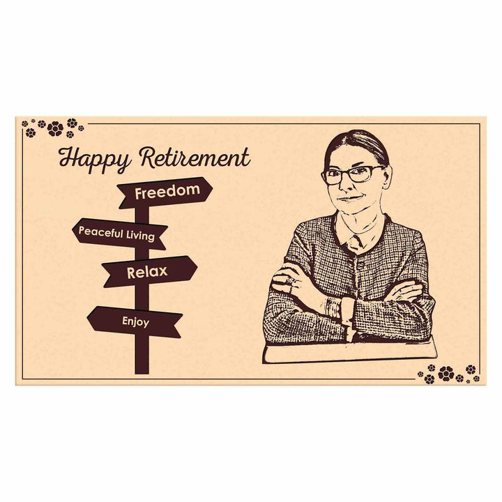 Personalized Wooden Photo Frame | Custom Engraved Memory Frame | Retirement Keepsake Gift for Mother, Boss, Teacher | Farewell Present | Unique Wooden Picture Frame