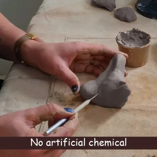 Premium Terracotta Clay for Modeling and Art &amp; Craft Projects - Shadu mati - Air Dry Wet Clay for Children &amp; Professional Artists - Ready to Use Natural Eco Friendly Filtered Molding Clay