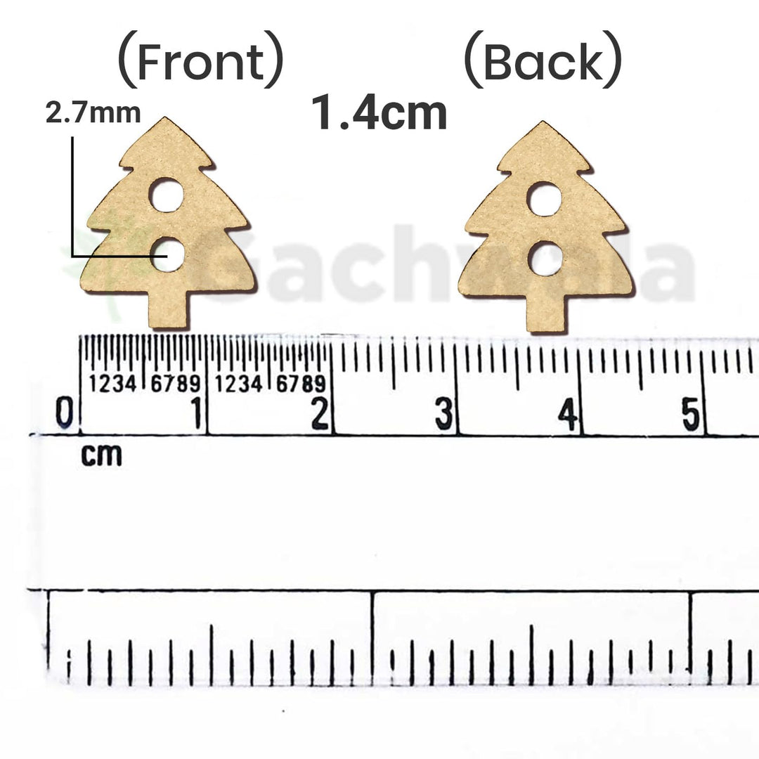 50 Pieces Natural Wooden Buttons for Clothes | Eco-Friendly Sewing Buttons for Shirts, Kurtas, Kurtis, Crafts &amp; DIY Projects (Tree-2-Hole-Btn-50)