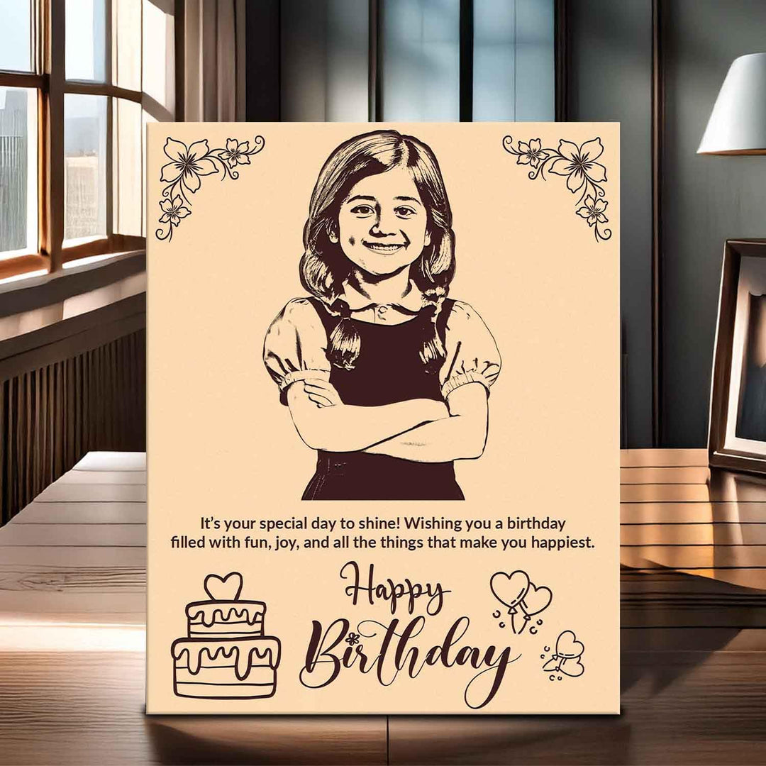 Customised Engraved Wooden Photo Frame – Personalized Wooden Photo Frame for Birthdays, Special Occasions &amp;amp; Unique Gifts – Custom Wooden Frame Online