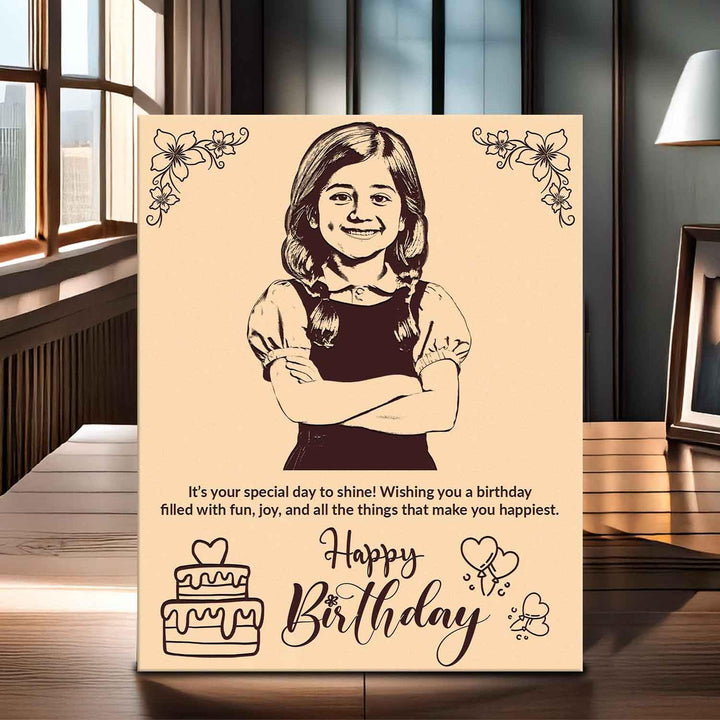 Customised Engraved Wooden Photo Frame – Personalized Wooden Photo Frame for Birthdays, Special Occasions &amp;amp; Unique Gifts – Custom Wooden Frame Online