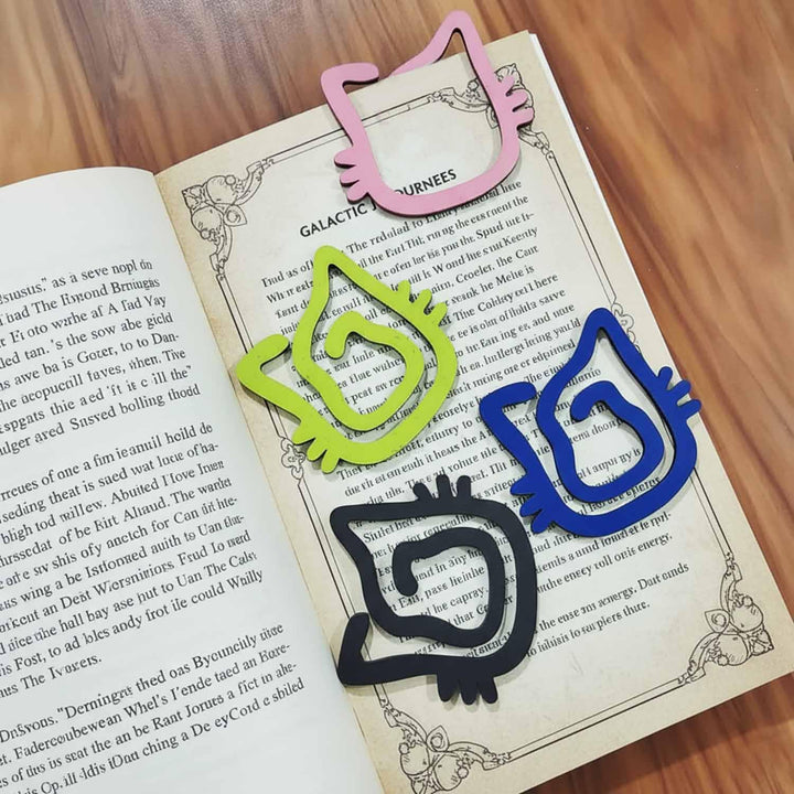 Cute Unique-Style MDF Bookmarks – Aesthetic Book Marks for Books, Novels, Kids &amp; Adults – Durable Reading Accessories &amp; Gifts for Book Lovers (Multiple Design Options)