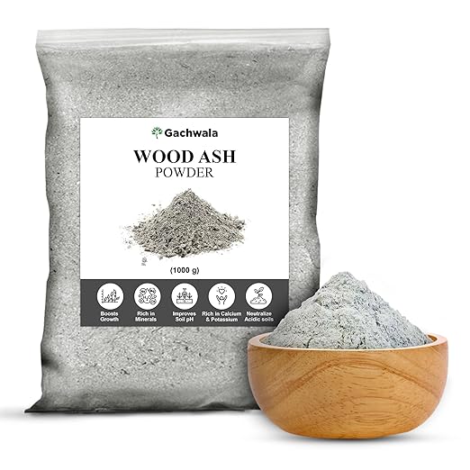 Gachwala Wood Ash for Gardening and Soil Enrichment | 100% Natural Wood Ash Improves Soil Health and Plant Growth | Wood Ash Fertilizer Fine Powder for All Kind of Plants &amp; Vegetables