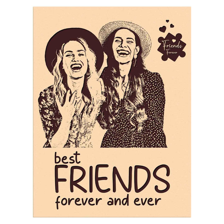 Personalized Engraved Wooden Photo Frame | Customized Photo Frame Gift for Best Friend | Unique Wooden Frame Keepsake