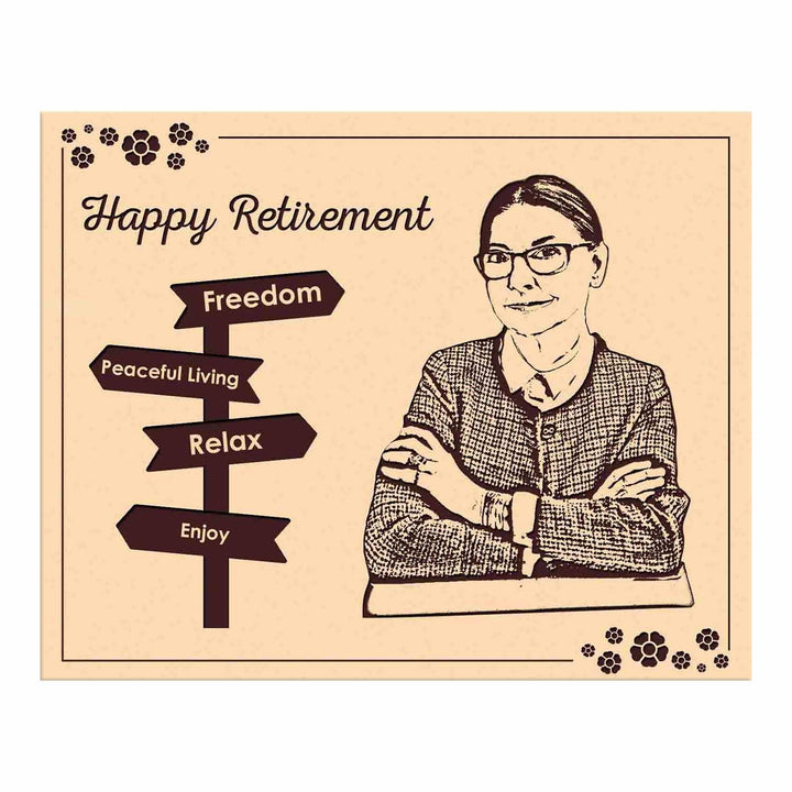 Personalized Wooden Photo Frame | Custom Engraved Memory Frame | Retirement Keepsake Gift for Mother, Boss, Teacher | Farewell Present | Unique Wooden Picture Frame