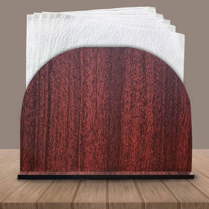 Wooden Napkin Holder for Table – Stylish Tissue Paper Stand for Dining Table, Kitchen &amp; Office | Compact Tabletop Tissue Holder with Smooth Slot Access (Approx Size: 5.5 x 4. x 2.3 Inch)