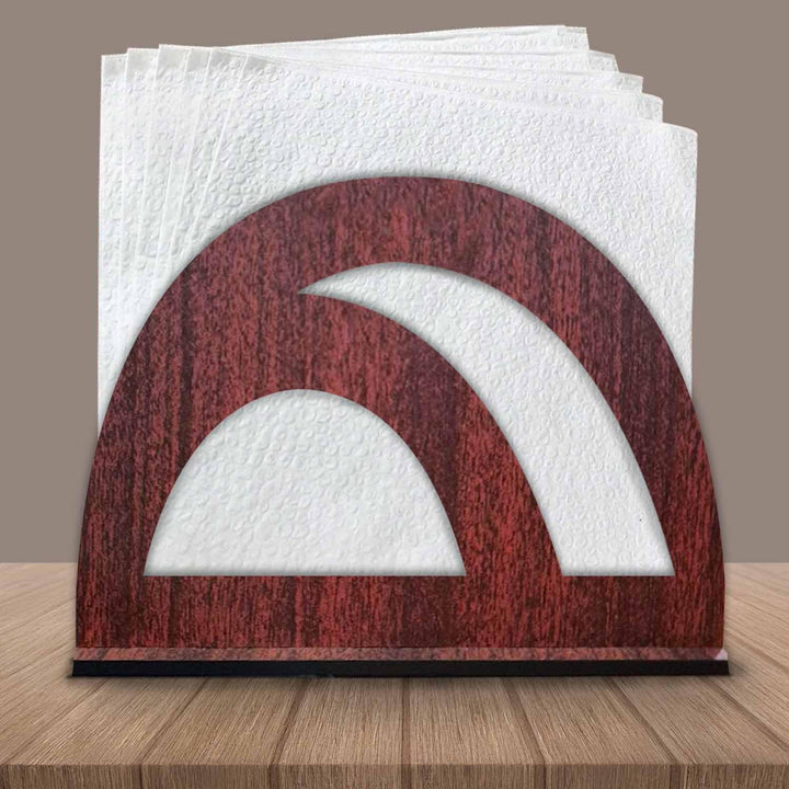 Wooden Napkin Stand for Table – Handcrafted Tissue Holder for Dining Table, Kitchen &amp; Office Use | Sleek Tabletop Tissue Organizer with Open-Slot Design for Easy Access