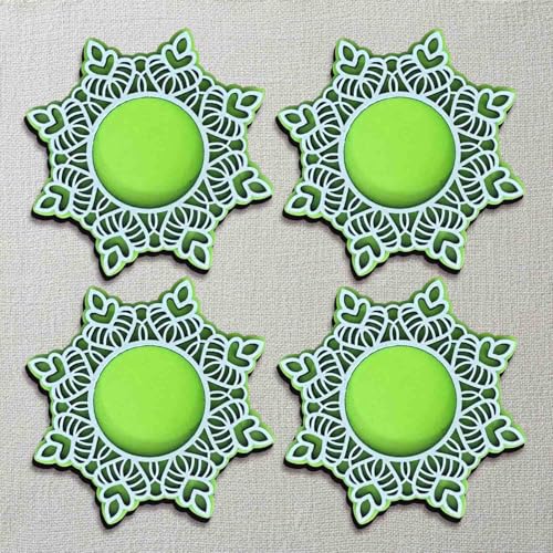 Wooden Floral Tea Light Candle Holders &amp; Diya Stands | Decorative Candle Holders for Diwali, Christmas &amp; Festive Home Decor