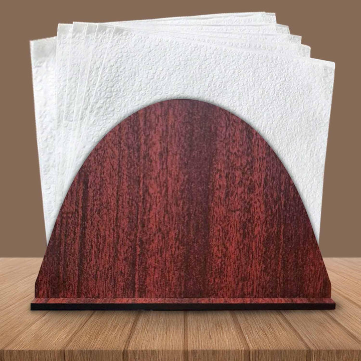 Wooden Tabletop Tissue Holder – Compact Napkin Organizer for Kitchen, Dining Room &amp; Office Spaces | Simple &amp; Functional Wooden Stand (Approx Size: 5.5 x 4 x 2.3 Inch)