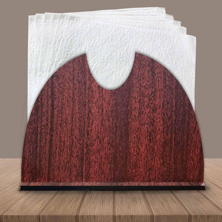Wooden Tissue Paper Holder – Elegant Napkin Holder for Tabletop Use | Compact Tissue Stand for Kitchen, Dining &amp; Coffee Tables | Rustic Tissue Organizer for Home &amp; Office Decor