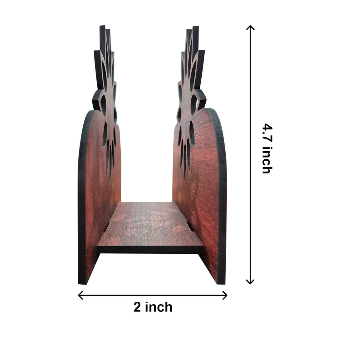 Wooden Napkin Holder for Table – Compact Tissue Paper Holder for Dining Table, Kitchen &amp; Office | Natural Wood Tissue Organizer Stand (6.5 x 4.7 x 2 Inch Approx)